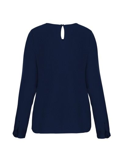 Blusa em crepe de manga comprida - K5003