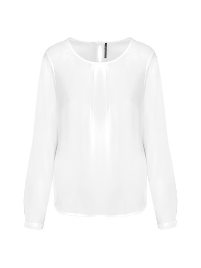 Blusa em crepe de manga comprida - K5003