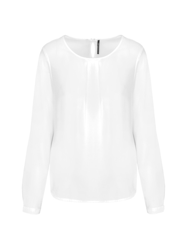 Blusa em crepe de manga comprida - K5003