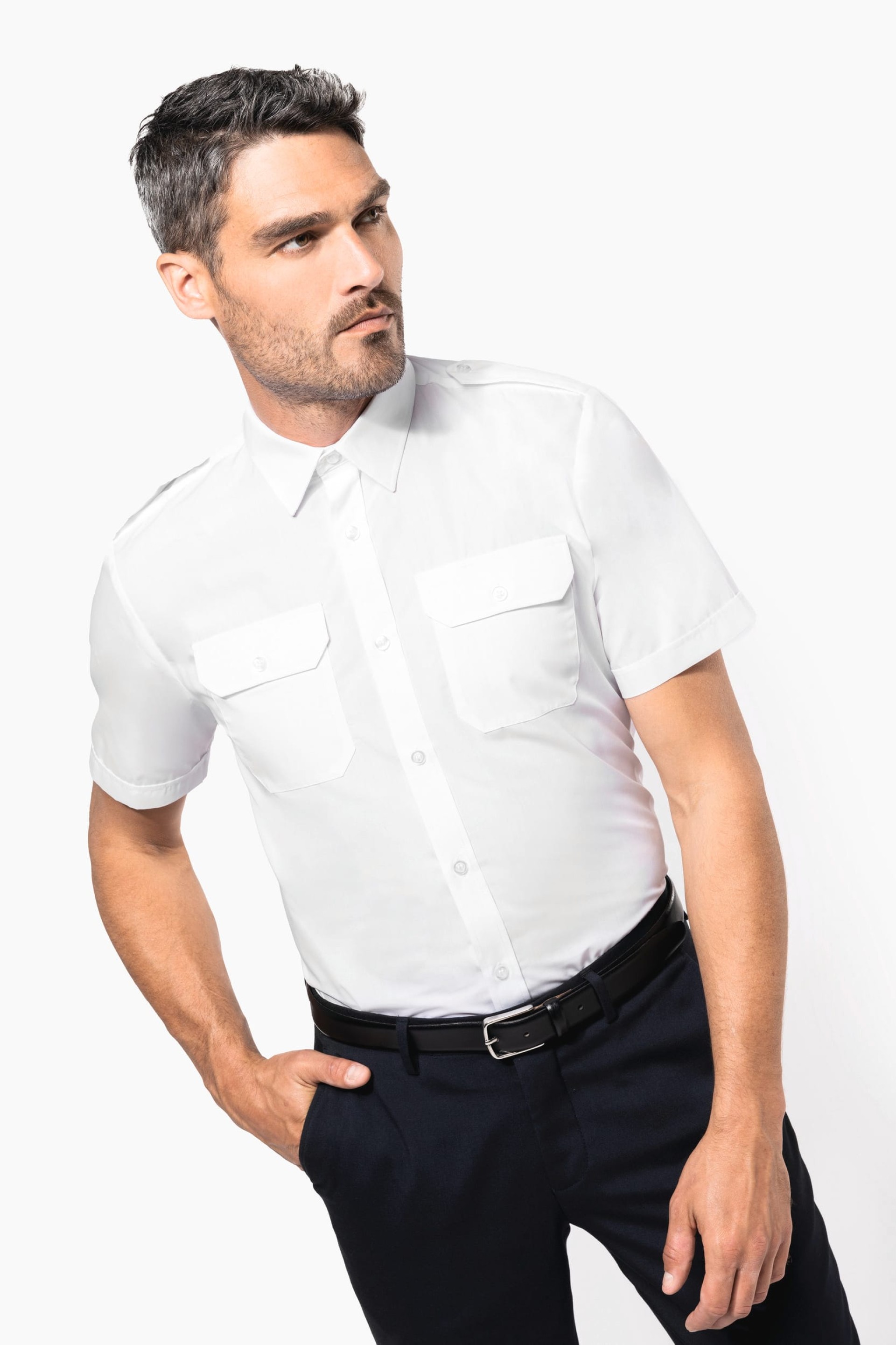 Camisa piloto de manga curta - K503