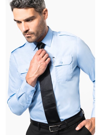 Camisa piloto de manga comprida - K505