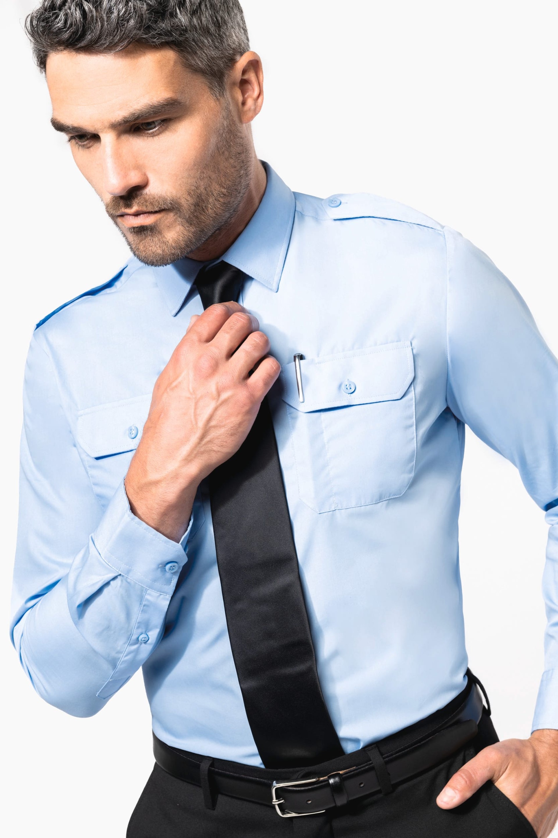 Camisa piloto de manga comprida - K505