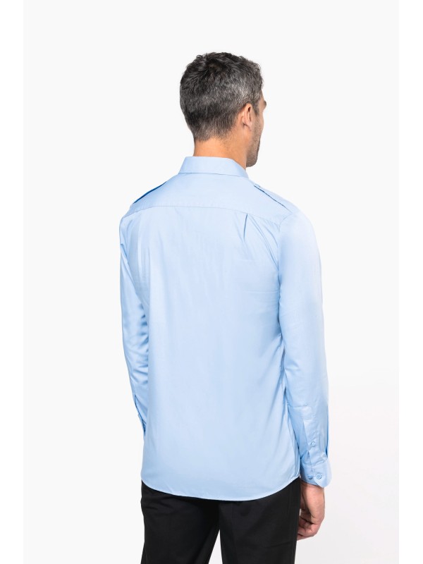 Camisa piloto de manga comprida - K505