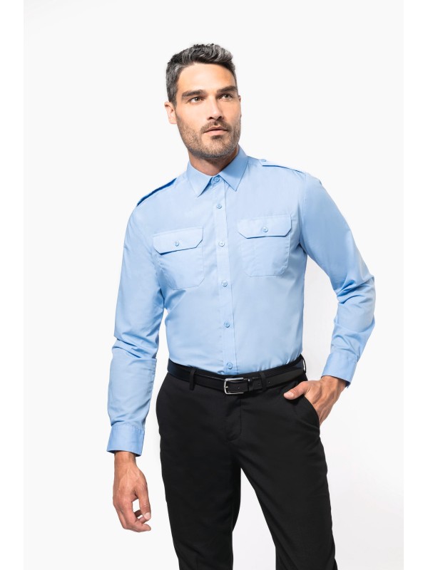 Camisa piloto de manga comprida - K505