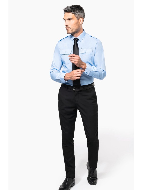 Camisa piloto de manga comprida - K505