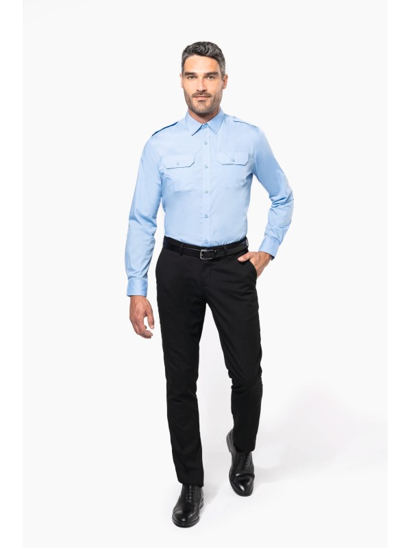 Camisa piloto de manga comprida - K505