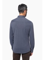 Polo em jacquard de manga comprida - K507