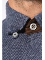 Polo em jacquard de manga comprida - K507