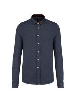 Polo em jacquard de manga comprida - K507