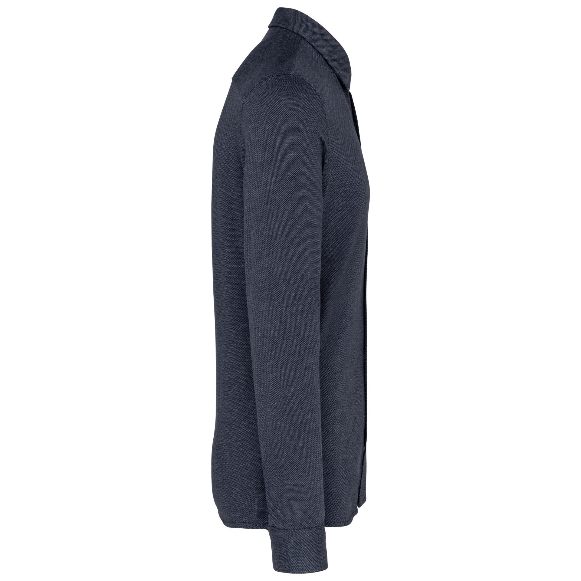 Polo em jacquard de manga comprida - K507