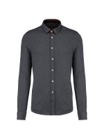 Polo em jacquard de manga comprida - K507