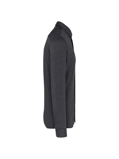 Polo em jacquard de manga comprida - K507