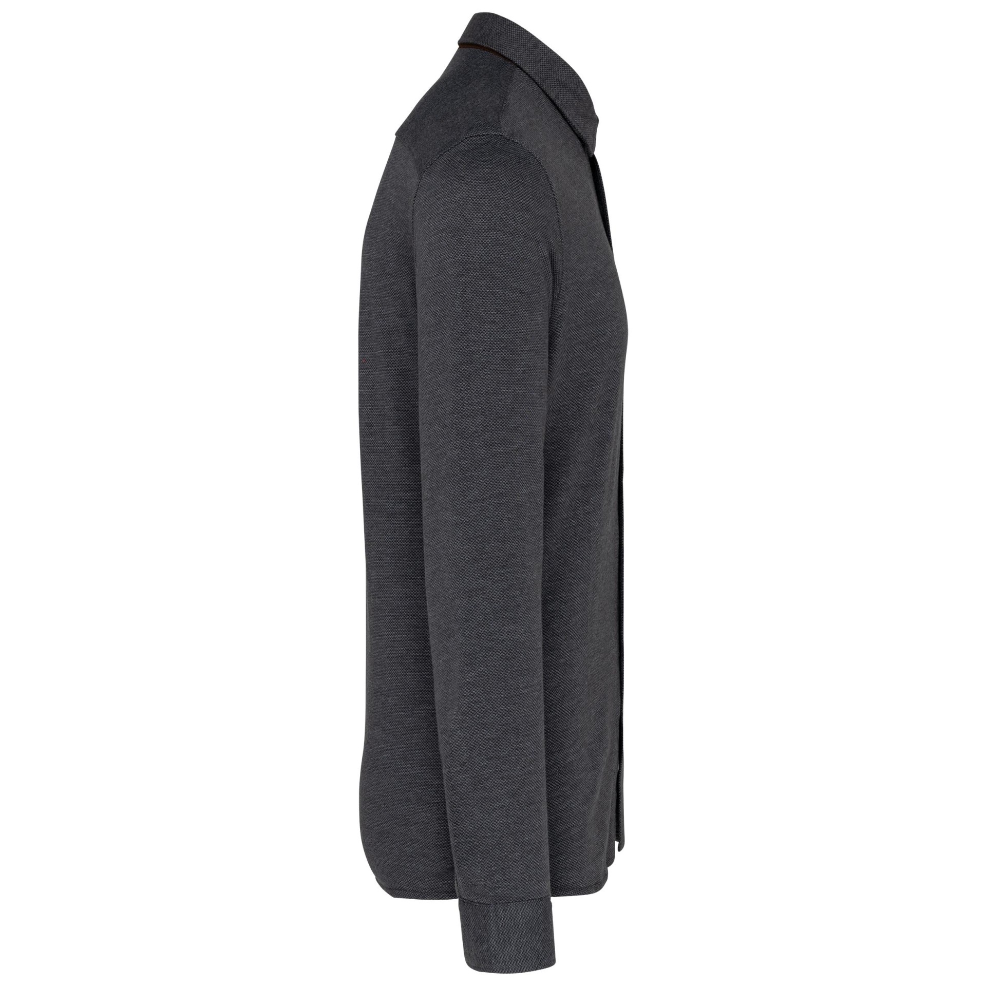 Polo em jacquard de manga comprida - K507