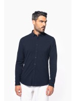 Polo em malha piqu� de manga comprida - K508