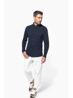 Polo em malha piqu� de manga comprida - K508