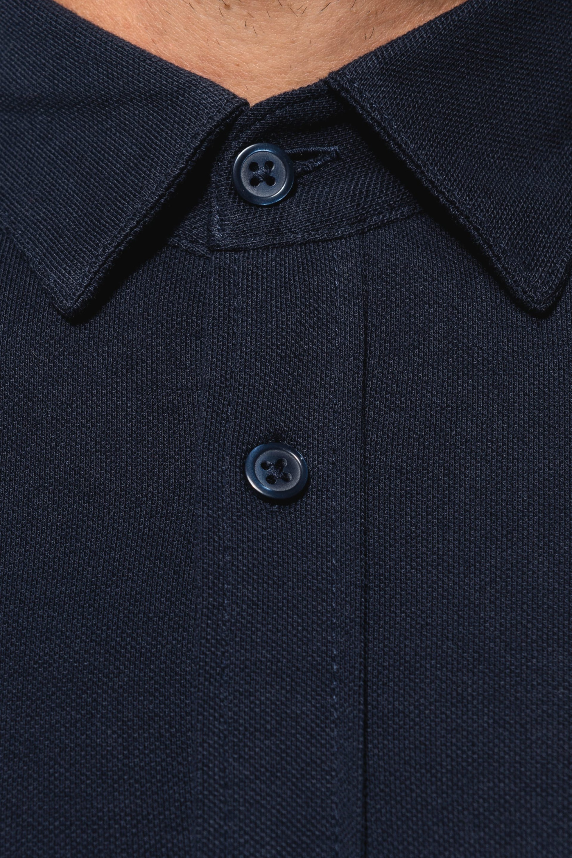 Polo em malha piqué de manga comprida - K508