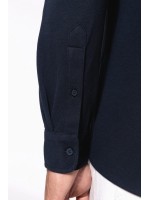 Polo em malha piqu� de manga comprida - K508