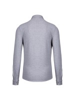 Polo em malha piqu� de manga comprida - K508