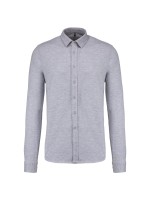 Polo em malha piqu� de manga comprida - K508