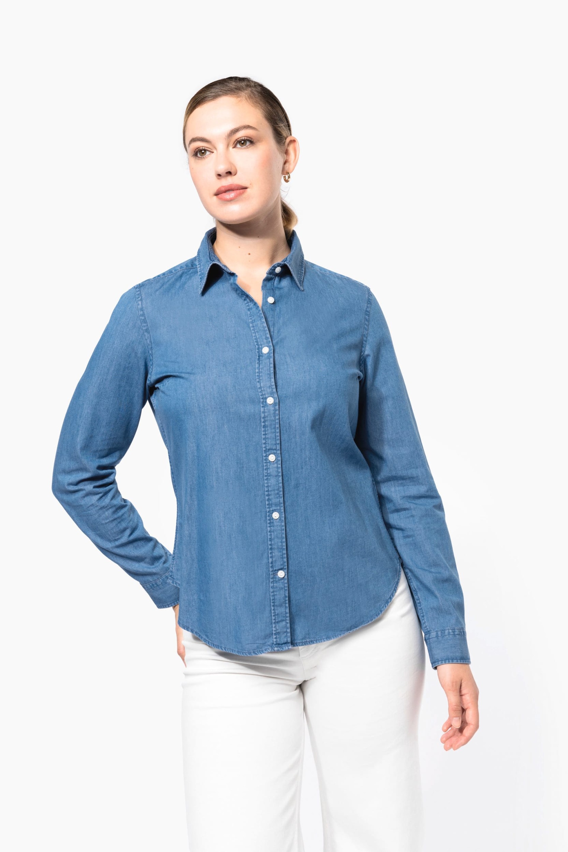 Camisa em denim - K509