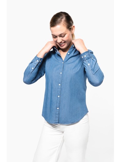 Camisa em denim - K509