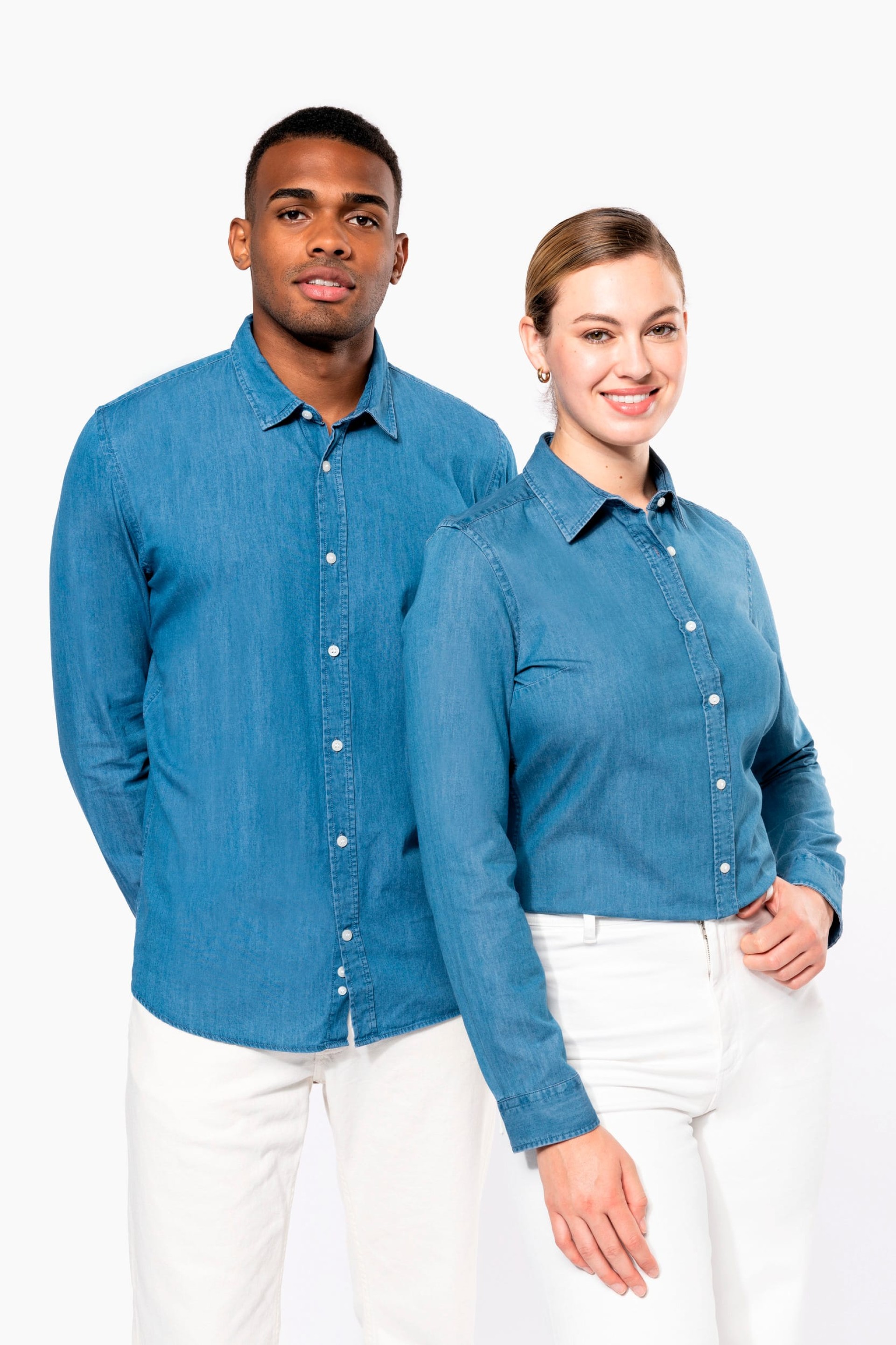 Camisa em denim - K509