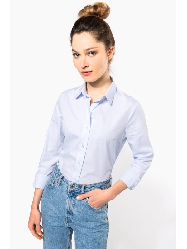 Camisa em popeline de manga comprida - K510C