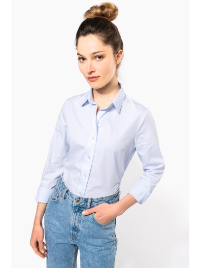 Camisa em popeline de manga comprida - K510C