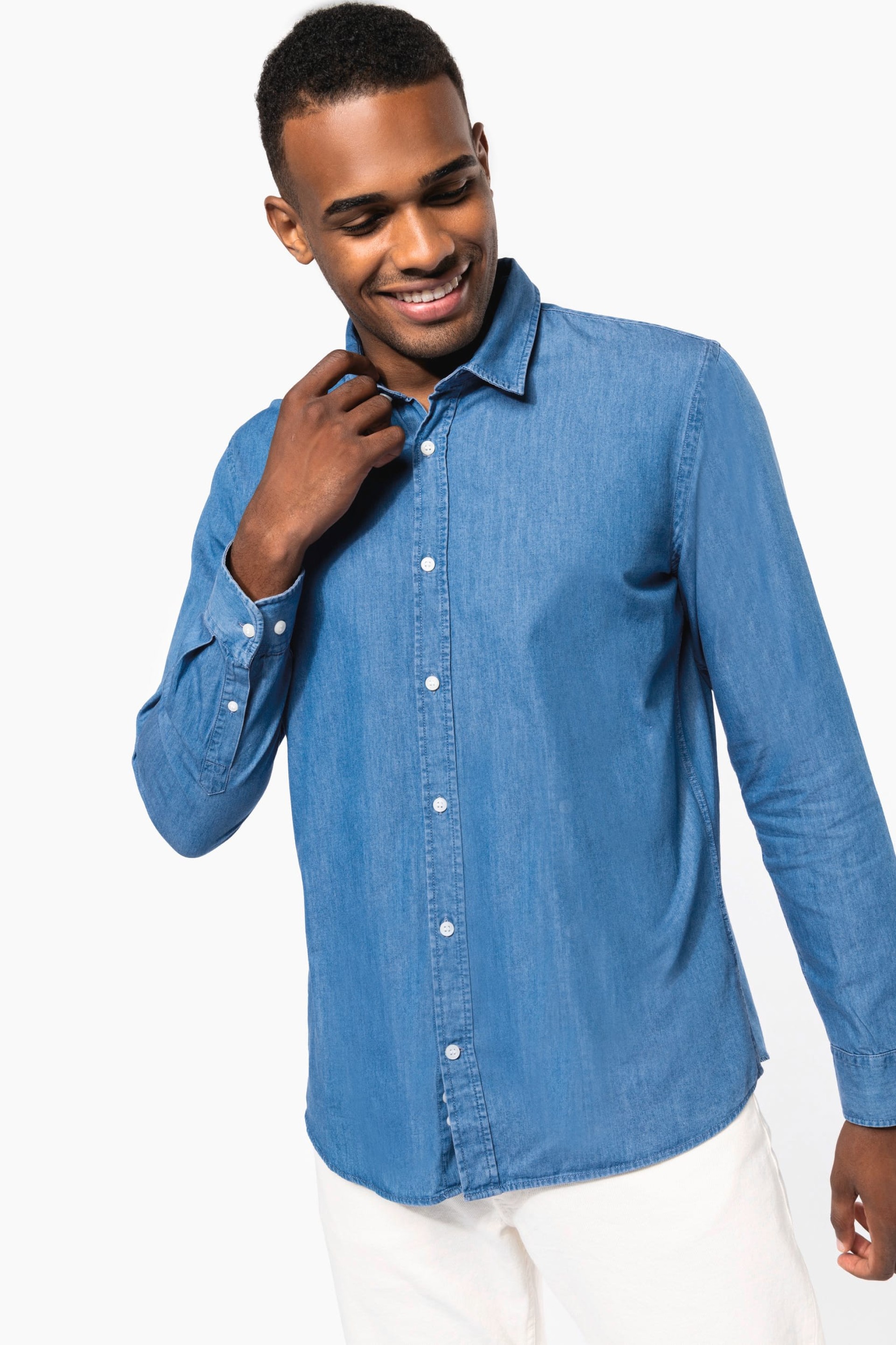 Camisa em denim - K512