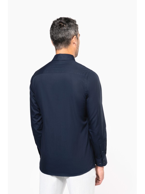 Camisa em popeline de manga comprida - K513C