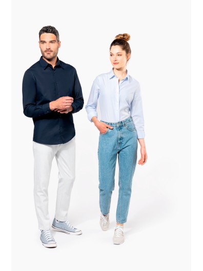 Camisa em popeline de manga comprida - K513C