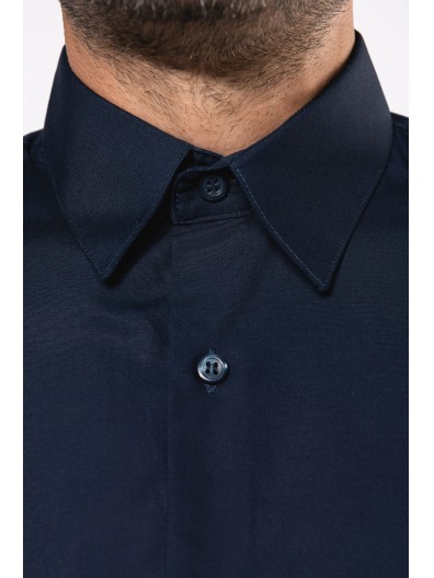 Camisa em popeline de manga comprida - K513C