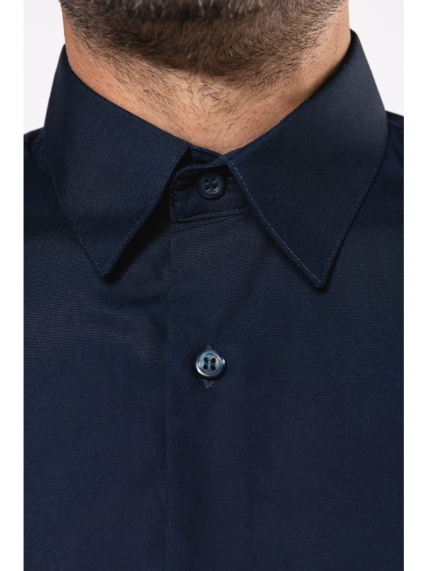 Camisa em popeline de manga comprida - K513C