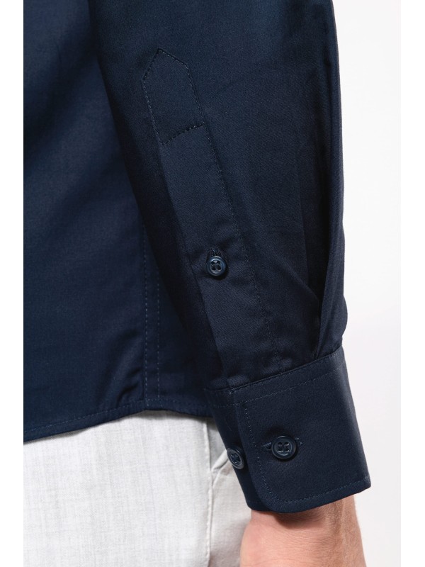 Camisa em popeline de manga comprida - K513C