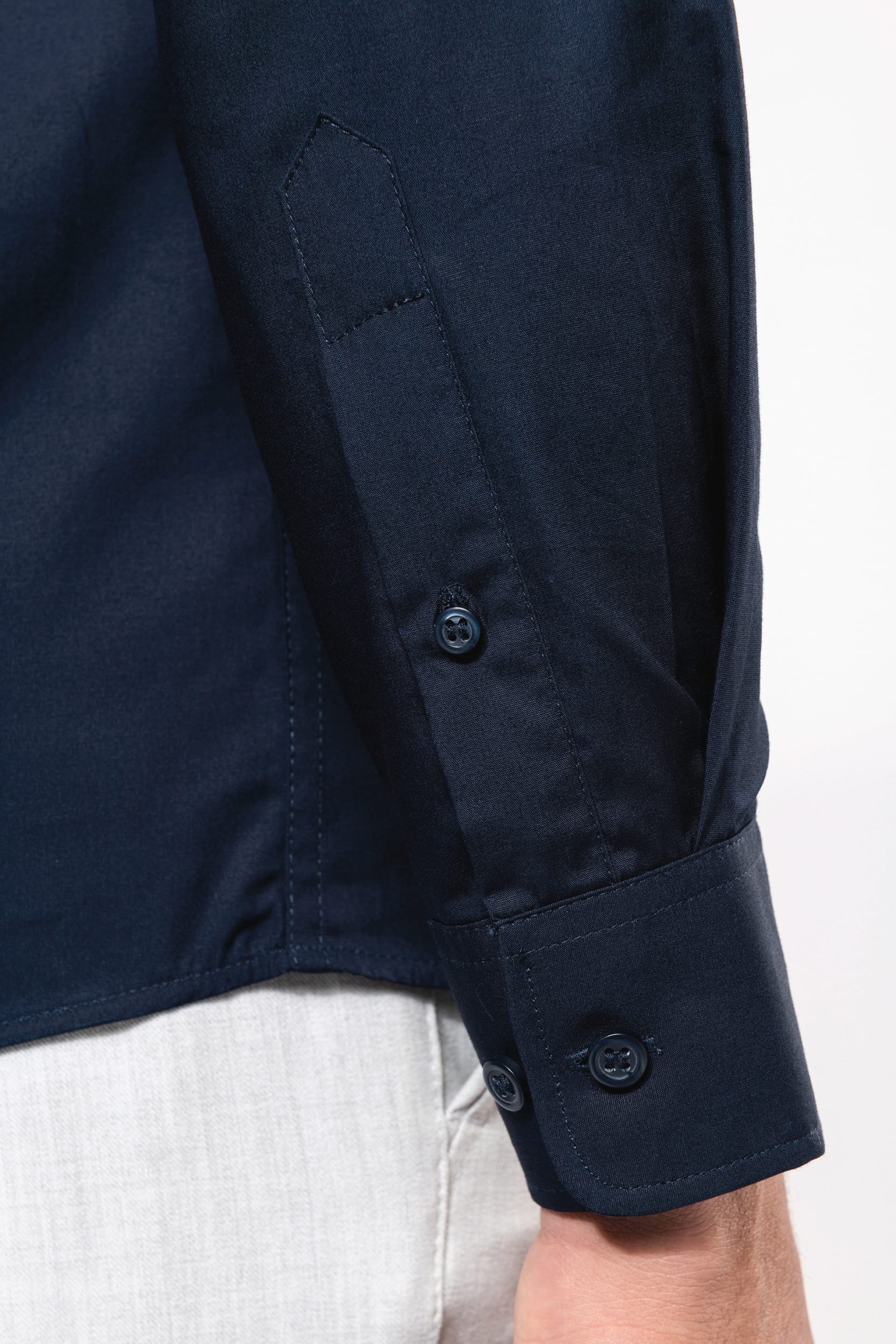 Camisa em popeline de manga comprida - K513C