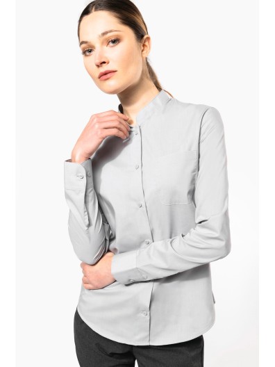 Camisa com gola � padre manga comprida - K514C