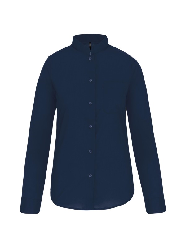 Camisa com gola  padre manga comprida - K514C