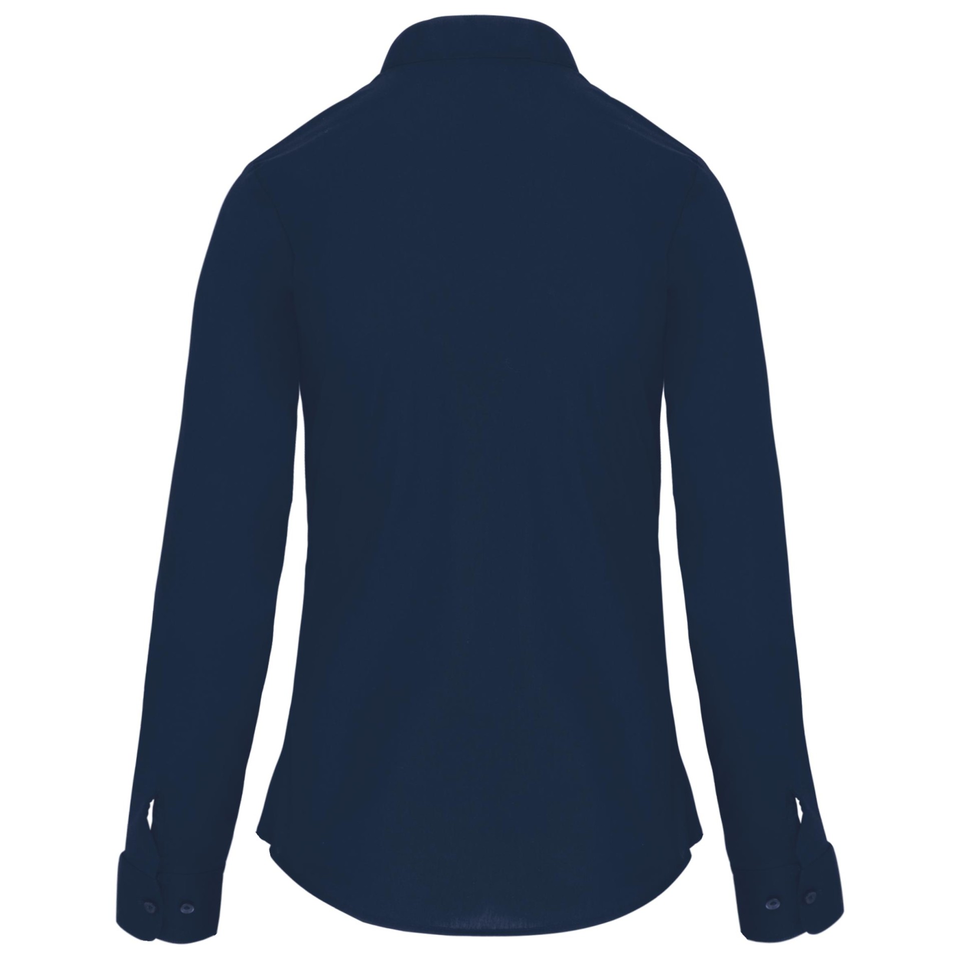 Camisa com gola à padre manga comprida - K514C