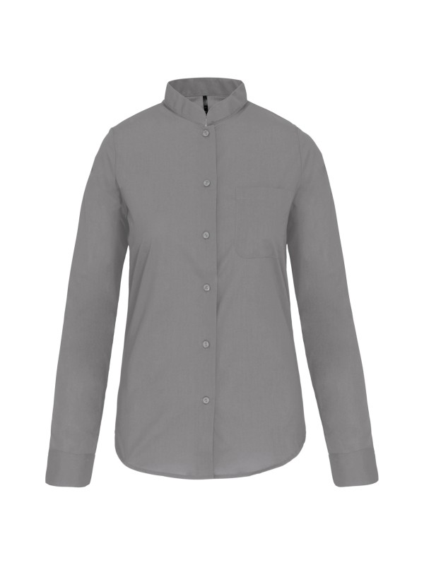 Camisa com gola  padre manga comprida - K514C