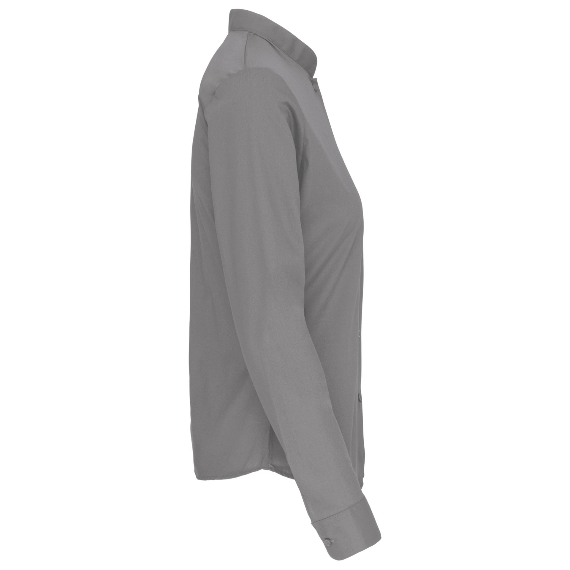 Camisa com gola à padre manga comprida - K514C