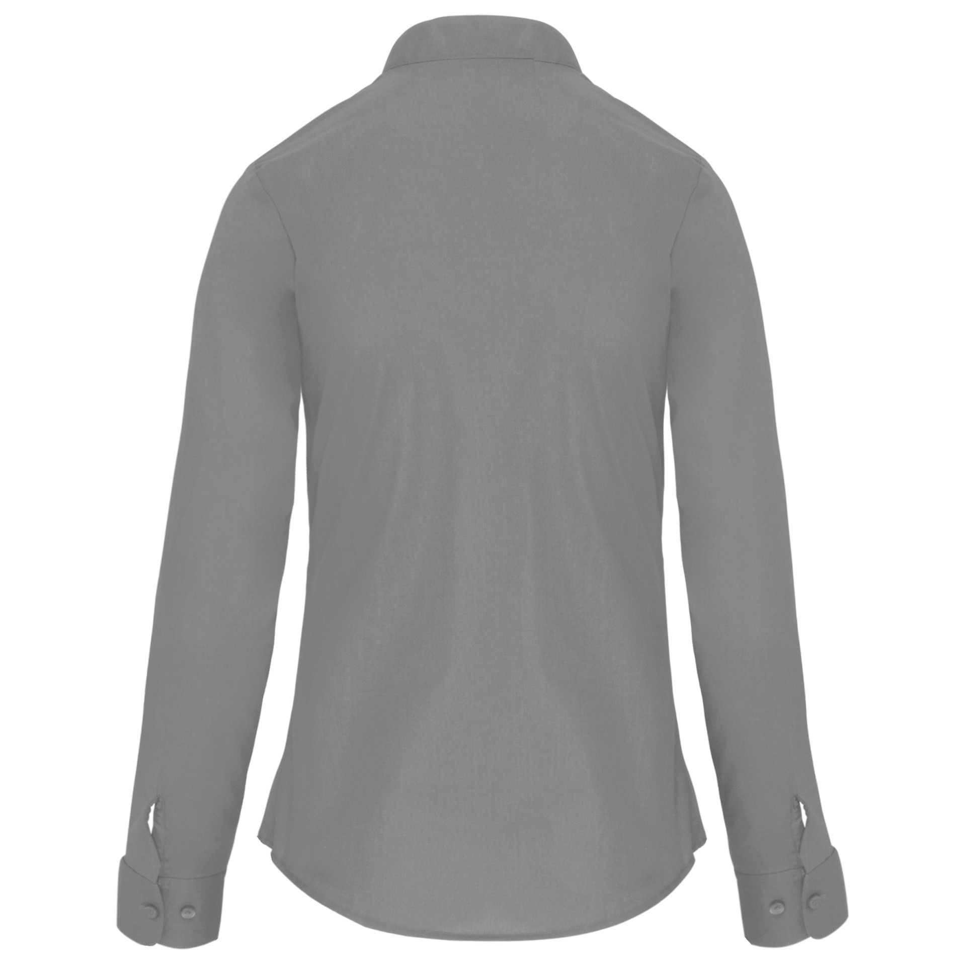 Camisa com gola à padre manga comprida - K514C