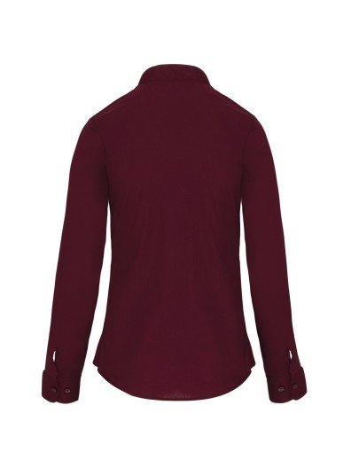 Camisa com gola à padre manga comprida - K514C Camisa com gola à padre manga comprida - K514C