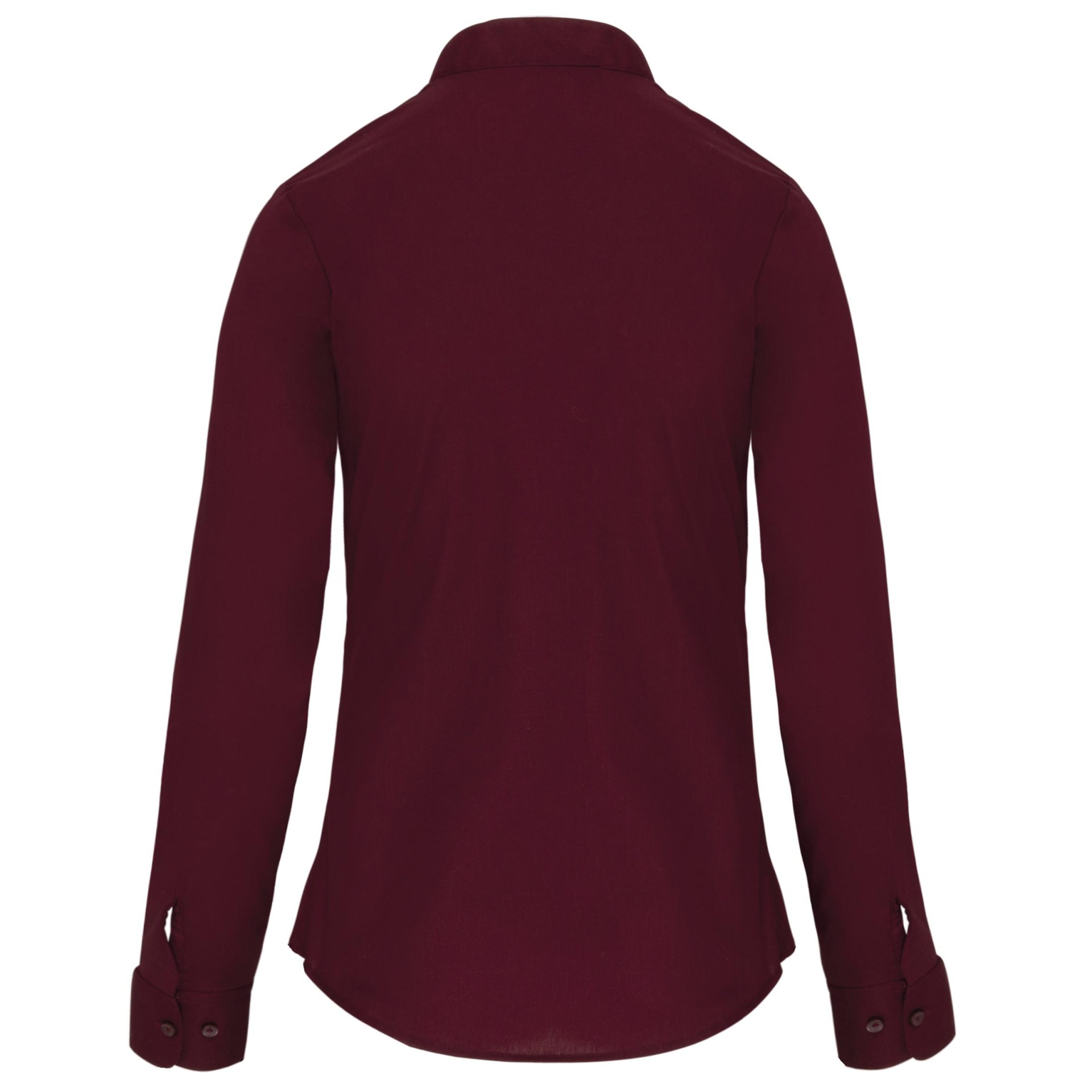 Camisa com gola à padre manga comprida - K514C