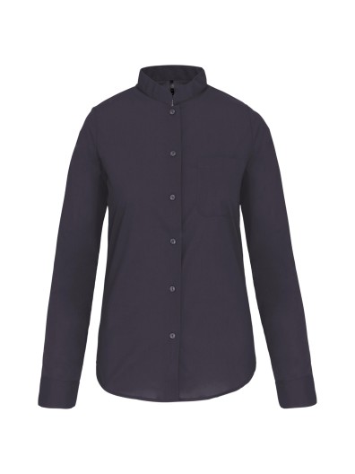 Camisa com gola  padre manga comprida - K514C