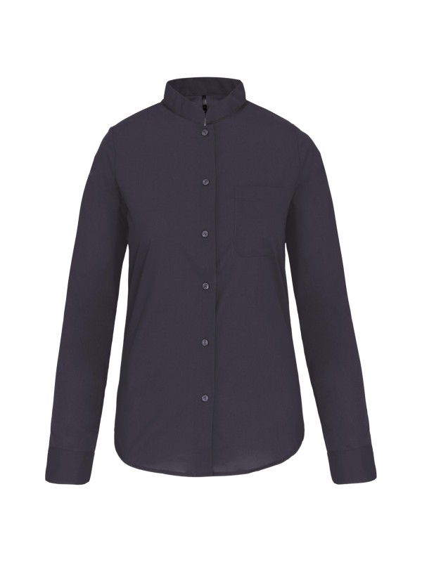Camisa com gola  padre manga comprida - K514C