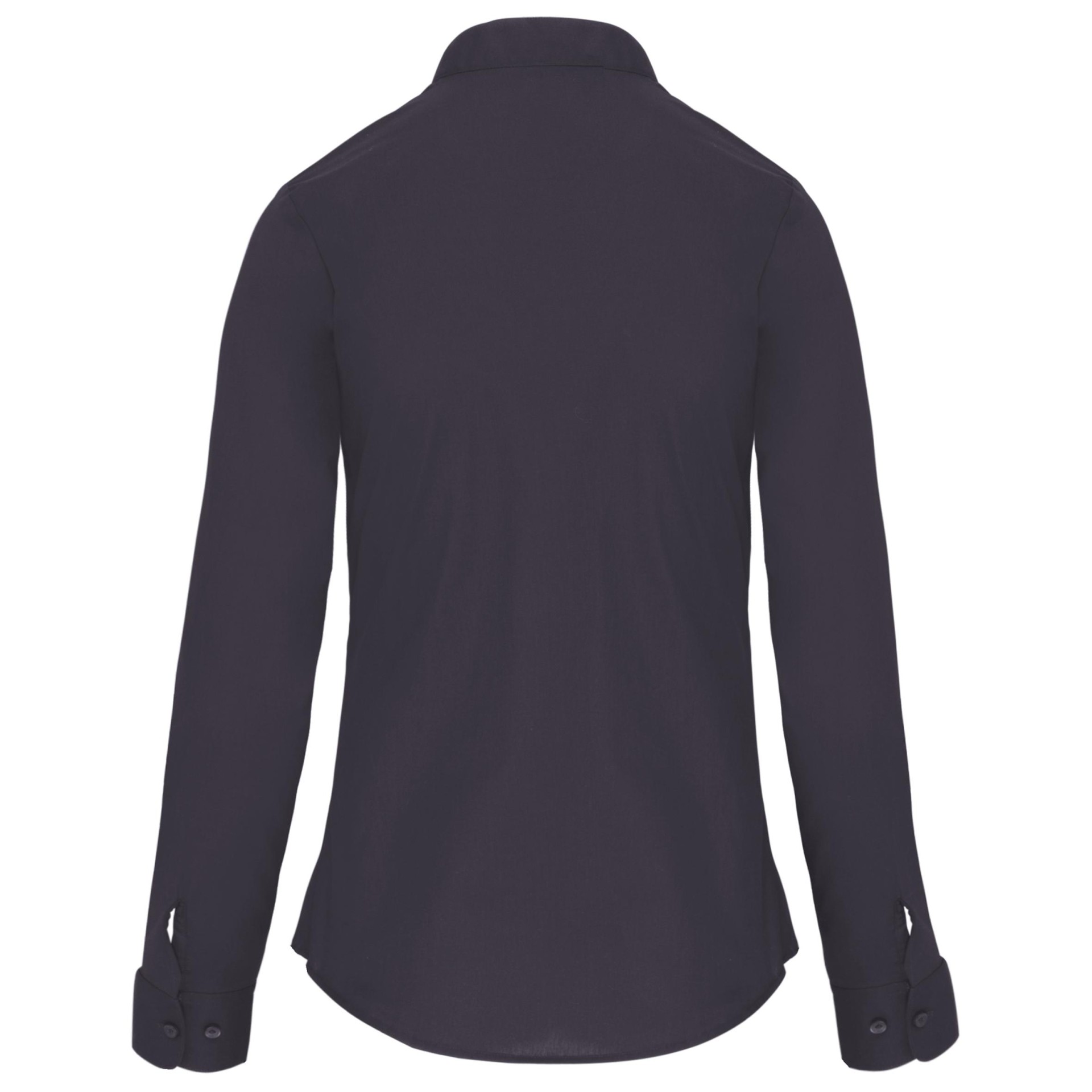 Camisa com gola à padre manga comprida - K514C