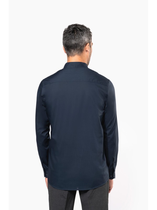 Camisa com gola � padre de manga comprida - K515C