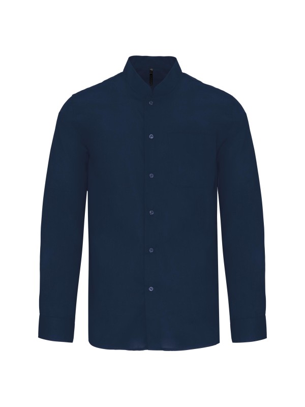 Camisa com gola  padre de manga comprida - K515C