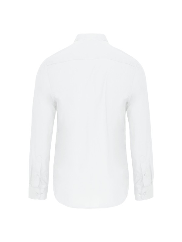 Camisa com gola � padre de manga comprida - K515