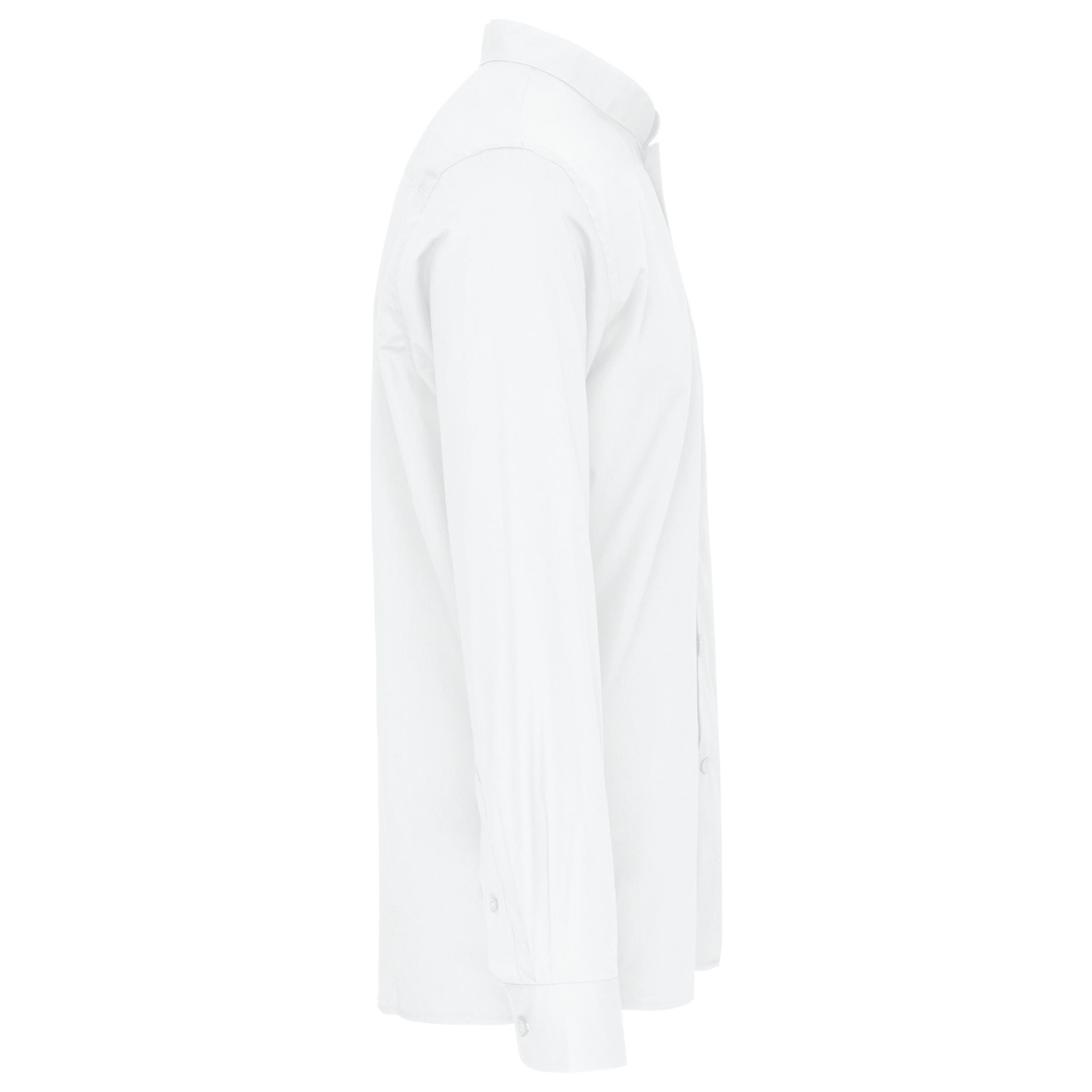 Camisa com gola à padre de manga comprida - K515